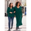Avenue Women's Plus Size Faux Wrap Flare Maxi Dress - 4 of 4