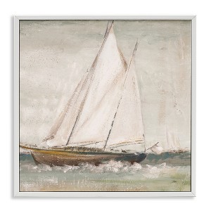 Stupell Industries Traditional Sailboat at Sea Framed Giclee Art - 1 of 4