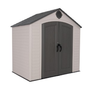 Lifetime 8' x 5' Tan Outdoor Storage Shed, Tan (60392) - 1 of 4