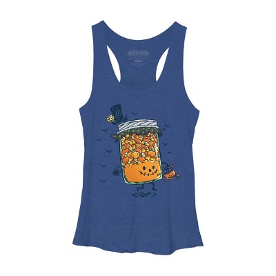 Women's Design By Humans Halloween Jam By nickv47 Racerback Tank Top