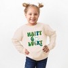 The Juniper Shop Happy Go Lucky Smiley Face Toddler Graphic Sweatshirt - 2 of 3