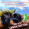 Kids ATV Ride-on, 2 Seaters, 4WD Electric Car, 24V,4x200w Motors, Accelerator Handle, EVA Tires,Metal Suspension, LED Lights & Music, All-Terrain - 4 of 4