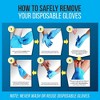 SereneLife Nitrile Disposable Gloves - Small Size - 10 packs of 100 Count - Blue - 4 of 4