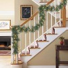 Puleo 9' Pre-lit Glittered Christmas Artificial Garland with Warm White LED Lights - 3 of 3