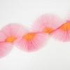 Meri Meri Pink Honeycomb Fan Garland (9' with excess cord - Pack of 1) - 4 of 4