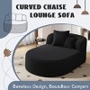 Modern Corduroy Chaise Lounge Sofa, 51.6" Oversized Boneless Couch with  Deep Seat & Pillows for Living Room Bedroom-3irtyhousy - 3 of 4
