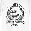 Five Nights At Freddy's Freddy Fazbear's Pizza Where Fantasy & Fun Come To Life Men's White Crew Neck Short Sleeve T-shirt - 2 of 3