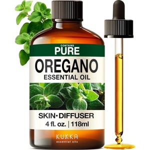 KUKKA Oregano Essential Oils - 4 Fl Oz - for Hair, Skin, Diffuser, Aromatherapy & DIY Soap Making Scent - 1 of 4
