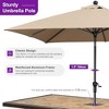 PURPLE LEAF Patio Umbrella Outdoor Table Umbrella Aluminum Frame Market Umbrella Sun Umbrella with 8 Sturdy Ribs - 3 of 4