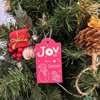 Wrapables Festive Fun Xmas Gift Tags with Jute String (60pcs), Pretty in Pink - 3 of 4