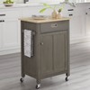 Jacksonville Kitchen Cart Gray - Buylateral - 3 of 4