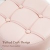 Arceso Adjustable Vanity Stool, 360° Swivel Faux Leather Stool for Makeup Room, Bathroom & Living Room - 3 of 4