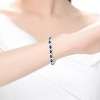 Guili Sterling Silver Tennis Bracelet with Vibrant CZ in Green, Blue, Red, or Pink—Elegant, Sophisticated, and Timelessly Glamorous. - 3 of 3