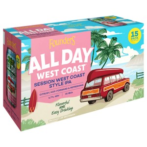 Founders All Day Rotating Beer- 15pk/12 fl oz Cans - 1 of 4