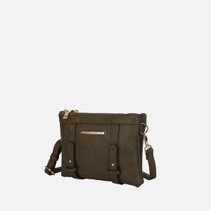 MKF Collection Elsie Multi Compartment Crossbody Bag by Mia K - Olive - 1 of 4