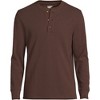 Lands' End Men's Long Sleeve Thermal Waffle Henley - 2 of 4