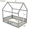 ROOMTEC House Bed with Fence and Door - 3 of 4