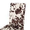 CAVINAS 18" Luxury Dining Chairs,Set of 2,Modern Upholstery Chairs with Thickened Seat and Cow-Patterned Backrest,Dining Furniture Chair,Beige - 4 of 4