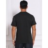 INSPIRE CHIC Men's Crew Neck with Pocket Short Sleeve Button Down Henley T-Shirt - 3 of 4