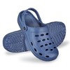 Collections Etc Men's Navy Blue Camo Rubber Comfort Clogs - 3 of 4