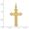 Black Bow Jewelry 14k Yellow, White or Two Tone Gold Passion Cross Pendant, 20 x 39mm - 4 of 4