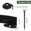 Unique Bargains Flexible Durable Maintenance-Free DIY Landscape Edging 1 Pc - 2 of 4