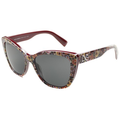 dolce and gabbana red cat eye glasses