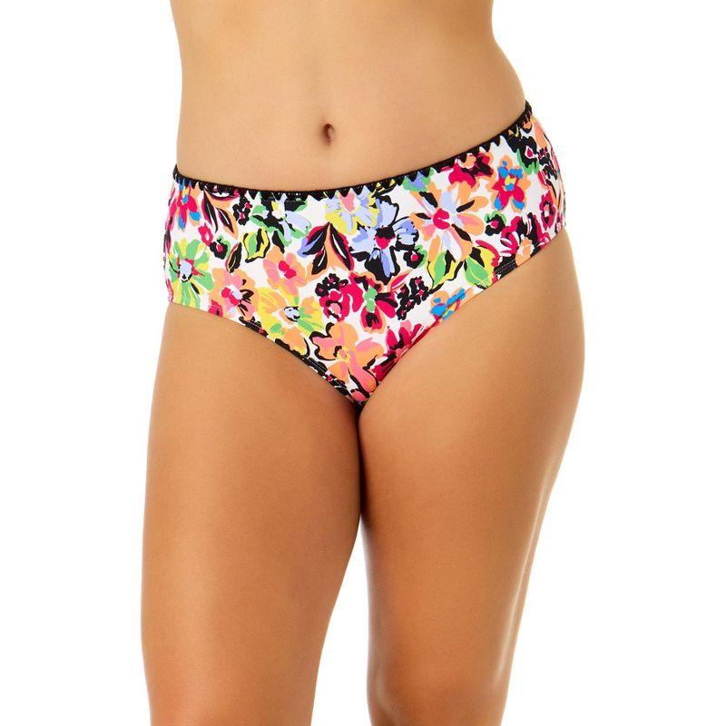 Anne Cole Women's Sun Blossom Mid-Rise Bikini Swim Bottom, 1 of 6