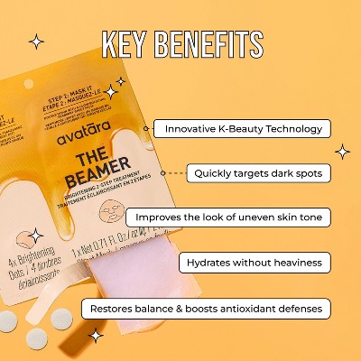 Avatara The Beamer 2 Step Brightening Treatment - 0.71 fl oz: Paraben-Free, Silicone-Free, Vegan, Unscented
