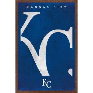 Trends International MLB Kansas City Royals - Logo 25 Framed Wall Poster Prints - 1 of 4
