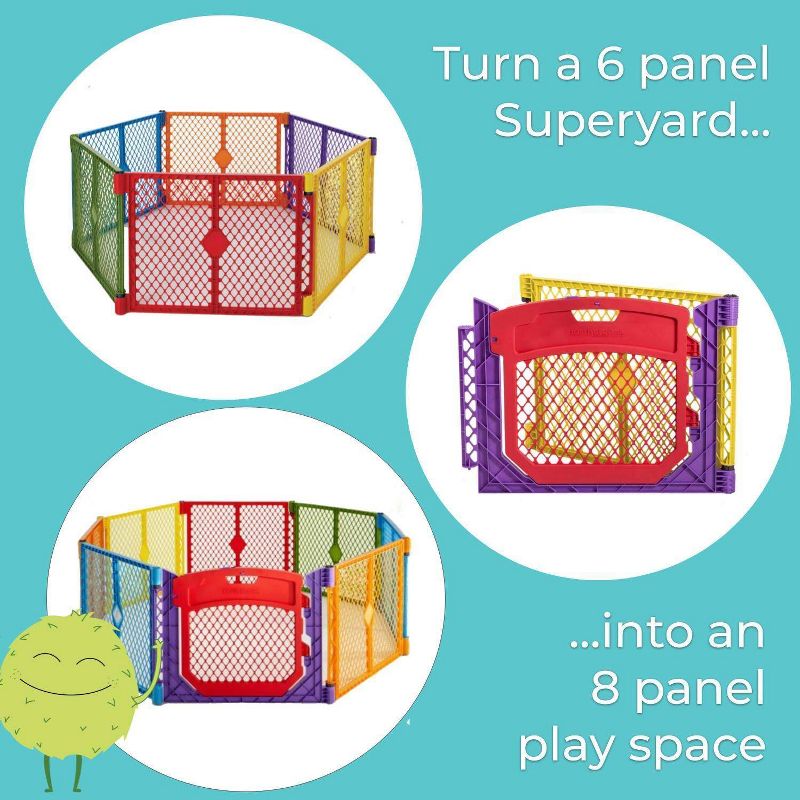 Toddleroo by North States Superyard Colorplay Baby Gate Extensions and Installation Kit - 2pc, 2 of 3
