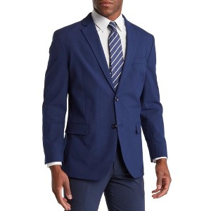 Adam Baker Men's 520215/8-100% Wool Ultra Slim Fit Sport Coat - Solid Navy - 46L - 1 of 1