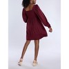 Women's Smocked Babydoll Long Sleeve Mini Dress - Motherhood Maternity - image 2 of 4