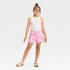 Girls' Hello Kitty Tropical Floral Printed Gauze Shorts - Pink - 3 of 3