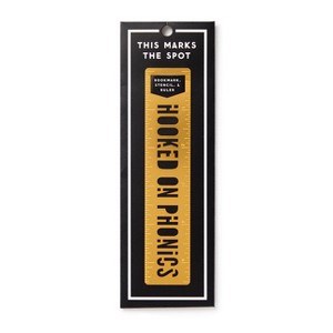 Hooked on Phonics Metal Bookmark Stencil - by  Brass Brass Monkey & Galison (Hardcover) - 1 of 1