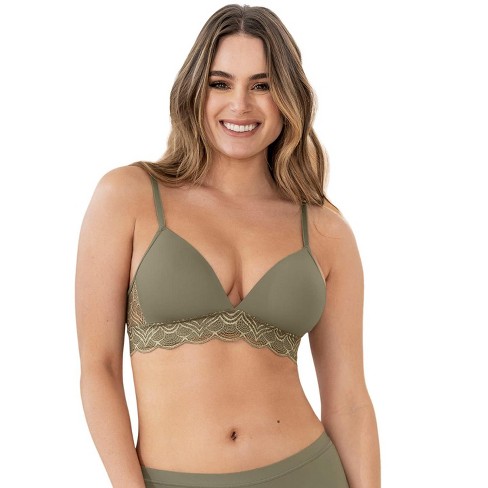 Leonisa Sheer Lace Bralette With Underwire - Off-white S : Target