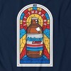 Adult Natural Natty Light Stained Glass Rowdy Gentleman Blue T-Shirt - 4 of 4