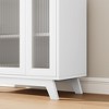 36" Buffet Cabinet with Fluted Glass Doors & Adjustable Shelves,  Sideboard Storage for Dining Room, Kitchen and Coffee Bar - 4 of 4