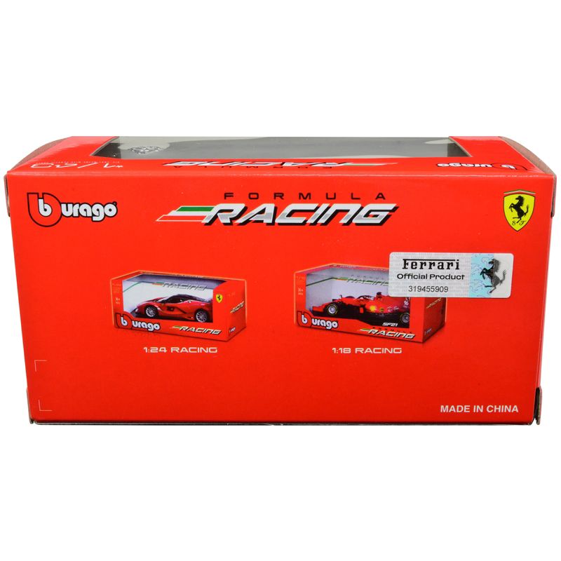Ferrari F1-75 #55 "Giallo Modena" Formula One F1 Italian GP (2022) "Formula Racing" Series 1/43 Diecast Model Car by Bburago, 2 of 4