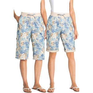 Woman Within Plus Size Convertible Length Cargo Bermuda/Short - 1 of 4