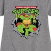- Teenage Mutant Ninja Turtles - Raphael Breaking Through Shirt Graphic Short Sleeve Fleece Dress - 2 of 4