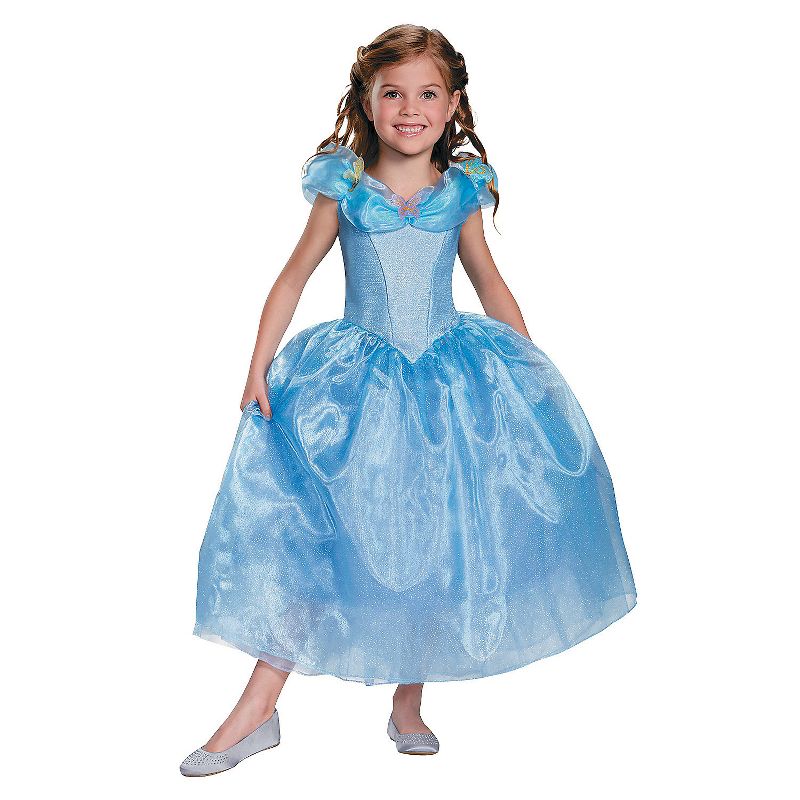 Girls' Cinderella Movie Deluxe Costume, 1 of 2