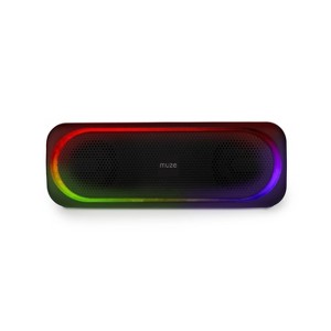 Sakar MUZ6005 Bluetooth Speaker with Multi-Color Lighting Around Grill - Black - 1 of 4