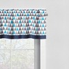 Bacati - Rod Pocket Window Valance Woodlands Animals Aqua/Navy/Grey - 3 of 4