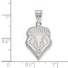 Black Bow Jewelry 14k White Gold New Mexico Lobos NCAA Large Pendant - 2 of 3