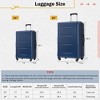 Maggift 4 PCS Bag and Luggage Sets, with 4 Spinner Wheels Lightweight Suitcase, Suitable for business trips and travel, Blue, 18"*12.2"*28.3" - 3 of 4