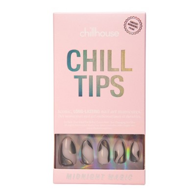 Chillhouse Chill Tips Press-On Fake Nails - Midnight Magic - 24ct