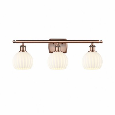 White Venetian - 3 Light Bath Vanity In Modern Style-9 Inches Tall and 26 Inches Wide