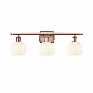 White Venetian - 3 Light Bath Vanity In Modern Style-9 Inches Tall and 26 Inches Wide - 1 of 1