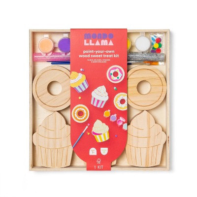 Paint-Your-Own Wood Sweet Treats Kit - Mondo Llama™